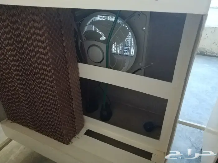 مكيف صحراوي مطور مروحة بدون سير كرتون 1