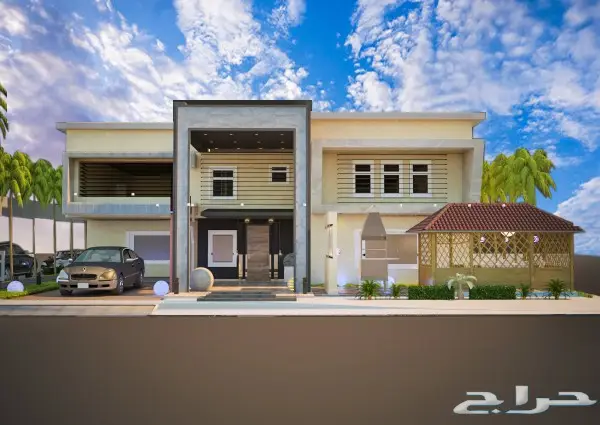 تصميم-مصمم-واجهات-معماري-فلل 3Dثلاثي الابعاد 18