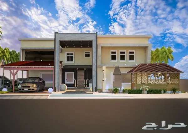 تصميم-مصمم-واجهات-معماري-فلل 3Dثلاثي الابعاد 10