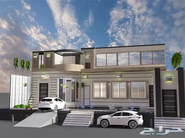 تصميم-مصمم-واجهات-معماري-فلل 3Dثلاثي الابعاد 5
