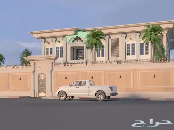 تصميم-مصمم-واجهات-معماري-فلل 3Dثلاثي الابعاد 6