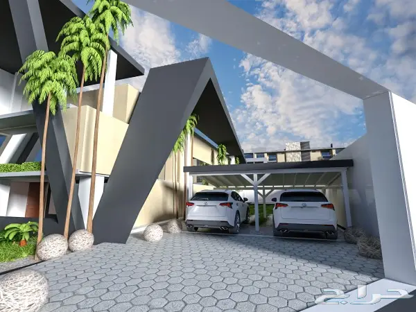 تصميم-مصمم-واجهات-معماري-فلل 3Dثلاثي الابعاد 0