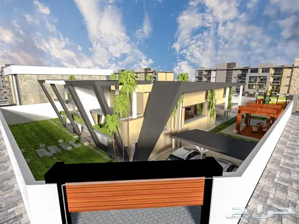 تصميم-مصمم-واجهات-معماري-فلل 3Dثلاثي الابعاد 1