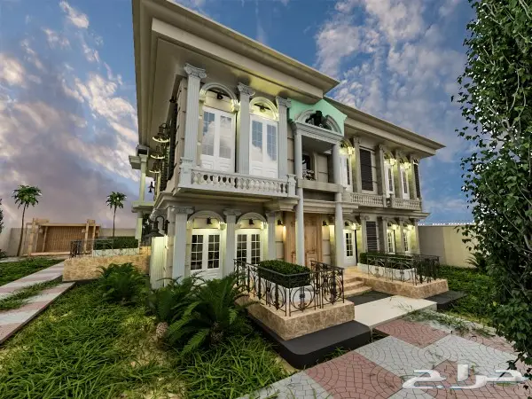 تصميم-مصمم-واجهات-معماري-فلل 3Dثلاثي الابعاد 4