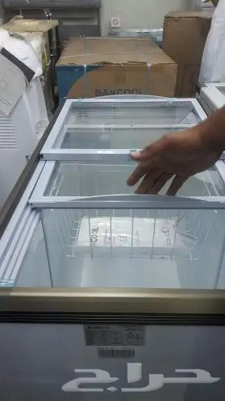 فريزرات BANCOOL مسطح سحاب أفقي زجاج أحجام 10