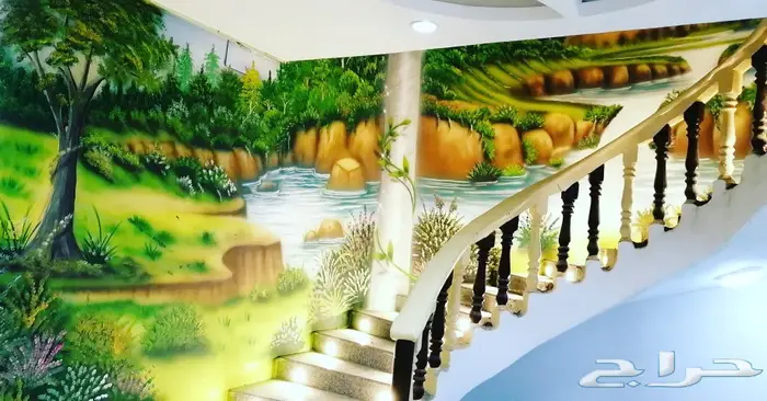 رسام وخطاط مدارس استراحات بيوت منتزهات 2