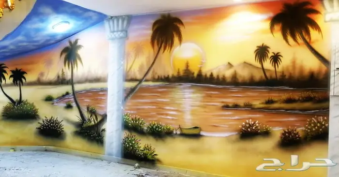 رسام وخطاط مدارس استراحات بيوت منتزهات 1