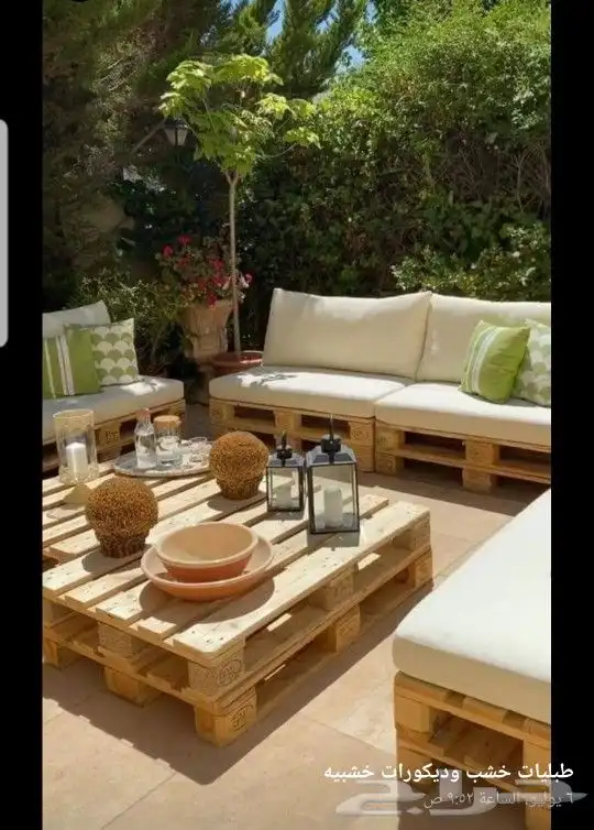 رقم (1) كراسي من خشب الطبليات كلاسيك 1