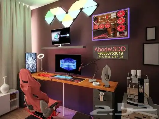 تصميم_قيمنق_روم قيمنق_سيتب Gaming_setup 17