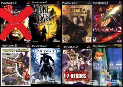 العاب سوني 2 PS2 منسوخة كوبي اشرطة 96