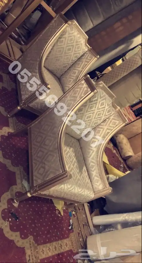 كنب ملكي قاعات أفراح مجالس فخمة كراسي قصور_ تصميم تفصيل 13