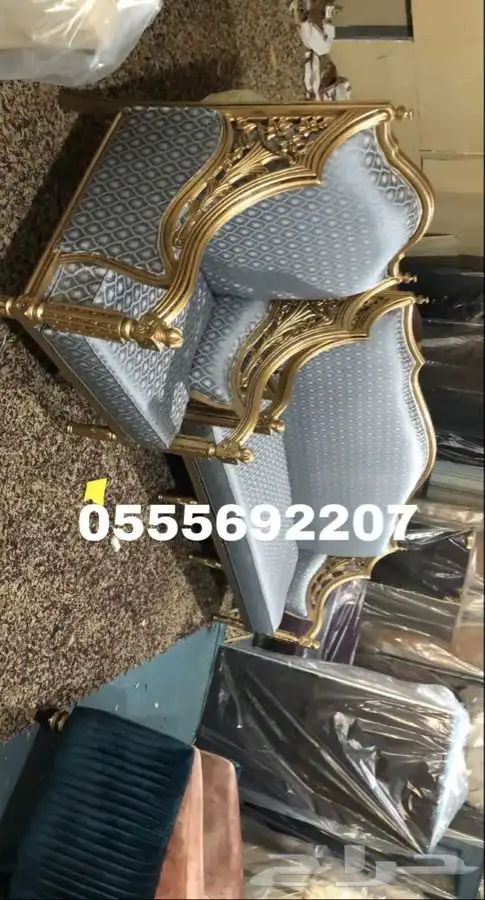 كنب ملكي قاعات أفراح مجالس فخمة كراسي قصور_ تصميم تفصيل 15