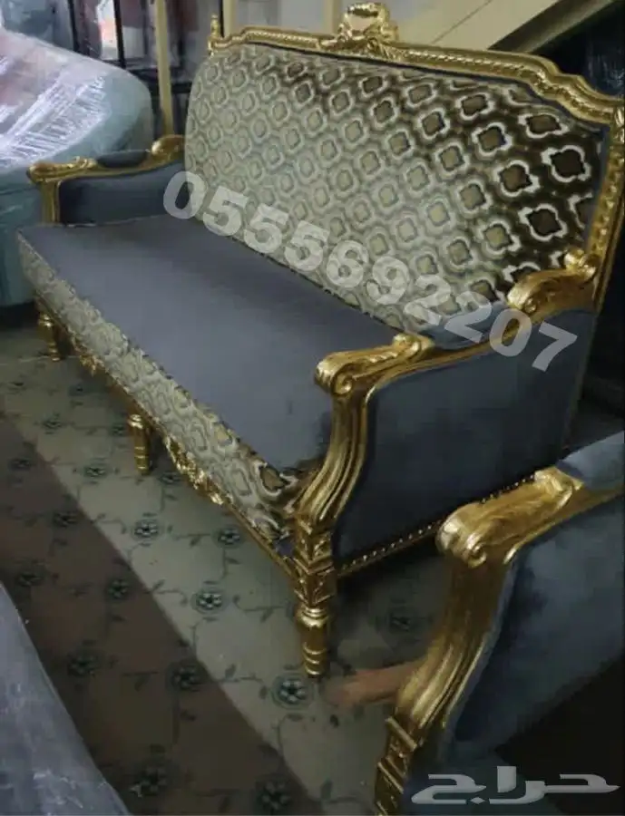 كنب ملكي قاعات أفراح مجالس فخمة كراسي قصور_ تصميم تفصيل 5