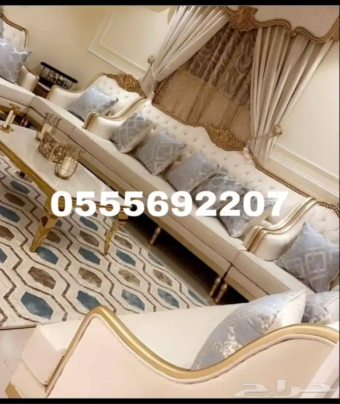 كنب ملكي قاعات أفراح مجالس فخمة كراسي قصور_ تصميم تفصيل 22