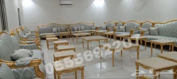 كنب ملكي قاعات أفراح مجالس فخمة كراسي قصور_ تصميم تفصيل 20
