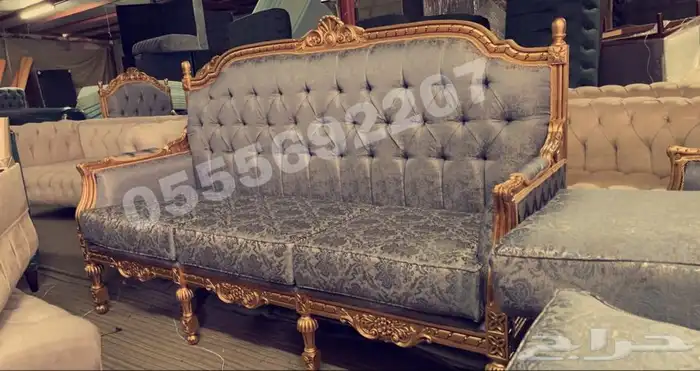 كنب ملكي قاعات أفراح مجالس فخمة كراسي قصور_ تصميم تفصيل 52