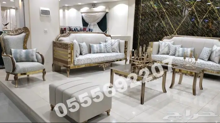 كنب ملكي قاعات أفراح مجالس فخمة كراسي قصور_ تصميم تفصيل 28