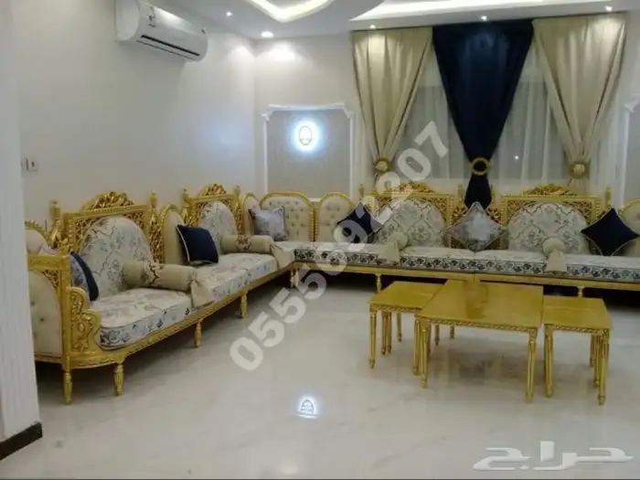 كنب ملكي قاعات أفراح مجالس فخمة كراسي قصور_ تصميم تفصيل 27
