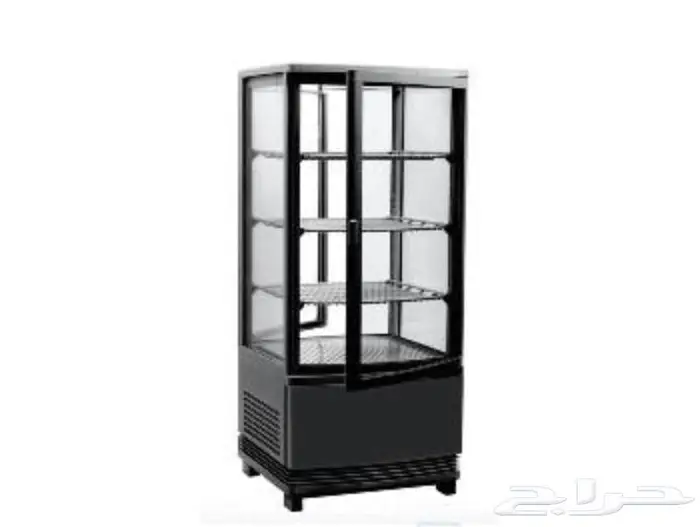 ثلاجة عرض جوانب لون ابيض و اسود 0