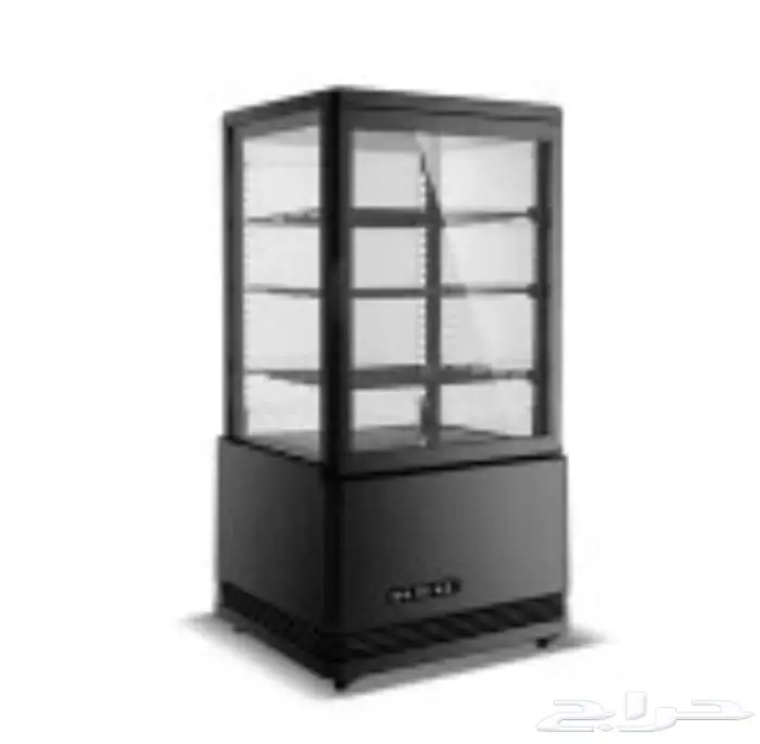 ثلاجة عرض جوانب لون ابيض و اسود 1