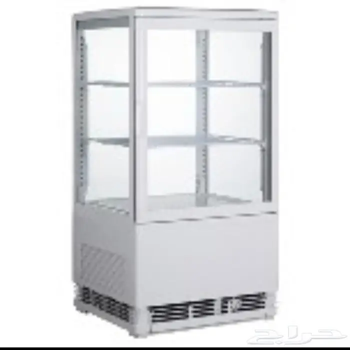 ثلاجة عرض جوانب لون ابيض و اسود 3