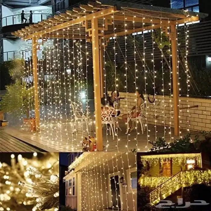 ستارة مضيئة وشبكة وحبلLED 3