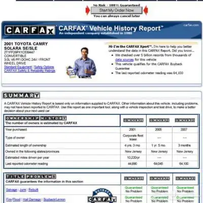 تقرير كارفكس (CARFAX) الرسمي للسيارات (الامريكيه)(والكنديه) 2