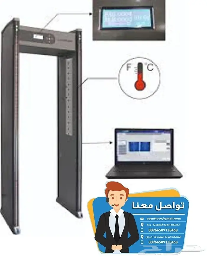 بوابات الكشف عن المعادن وفحص الاشخاص 3