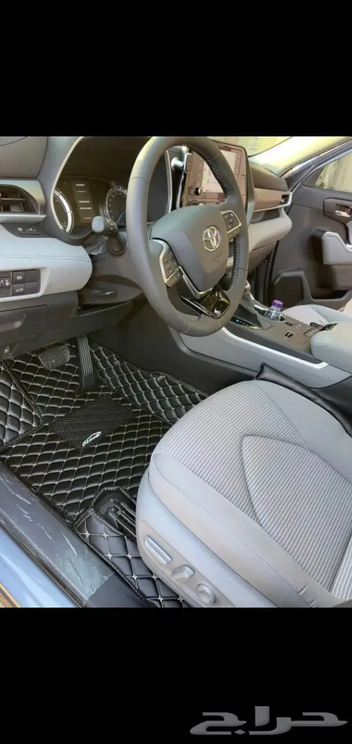 Toyota هايلاندر ارضيات جلد فاخرة 1