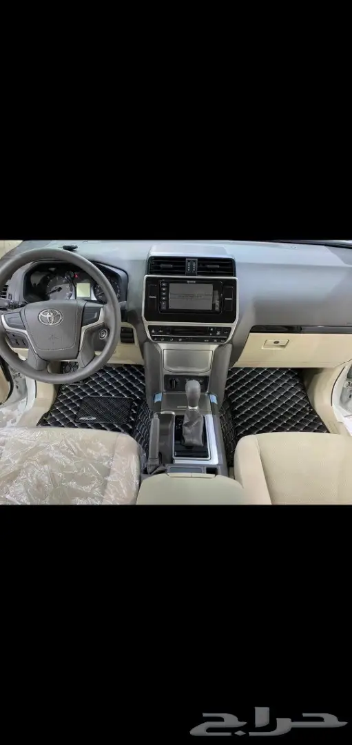 Toyota هايلاندر ارضيات جلد فاخرة 7