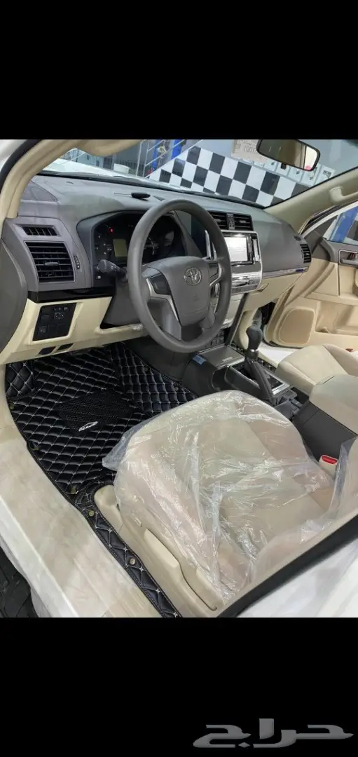 Toyota هايلاندر ارضيات جلد فاخرة 11