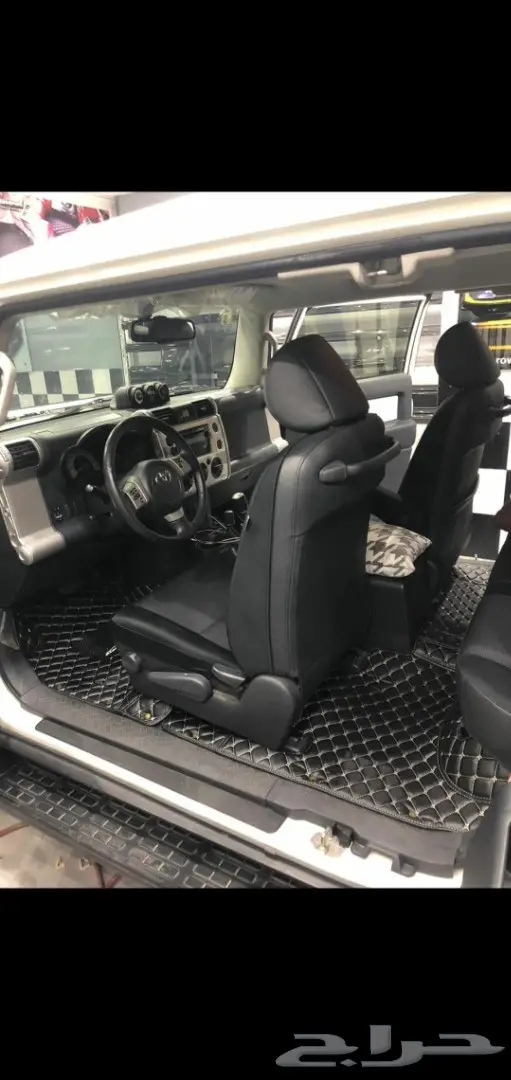 Toyota هايلاندر ارضيات جلد فاخرة 17