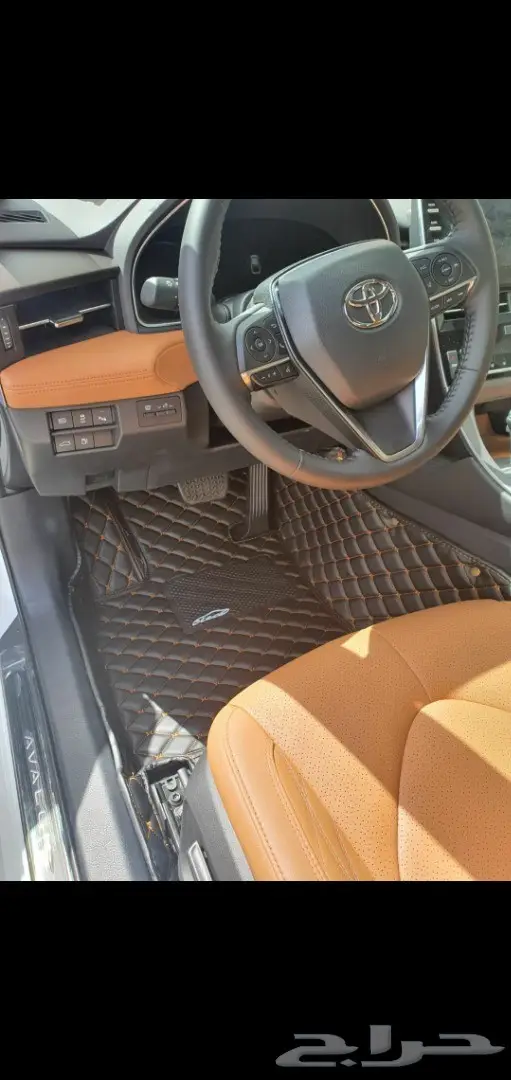 Toyota هايلاندر ارضيات جلد فاخرة 20