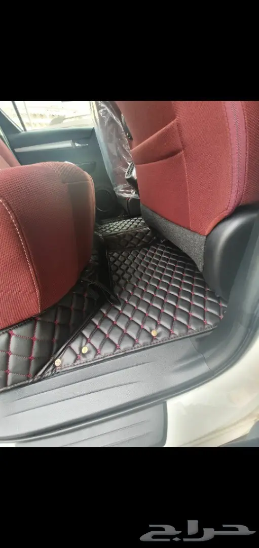 Toyota هايلاندر ارضيات جلد فاخرة 24