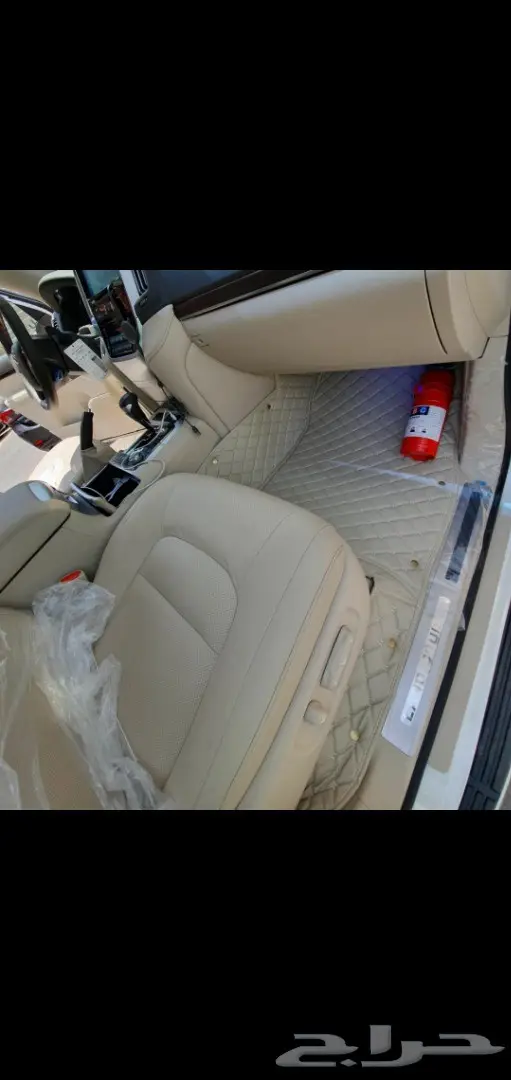 Toyota هايلاندر ارضيات جلد فاخرة 28
