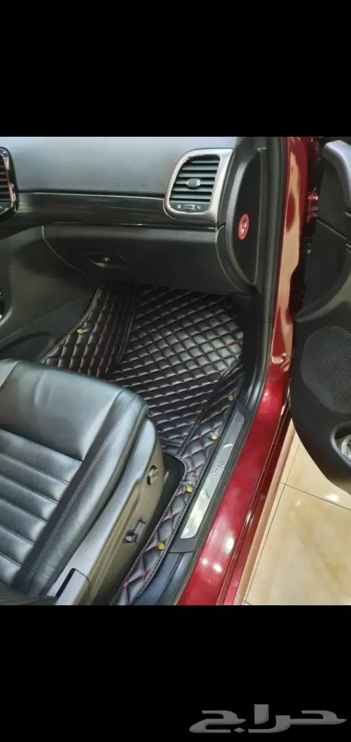 Toyota هايلاندر ارضيات جلد فاخرة 32