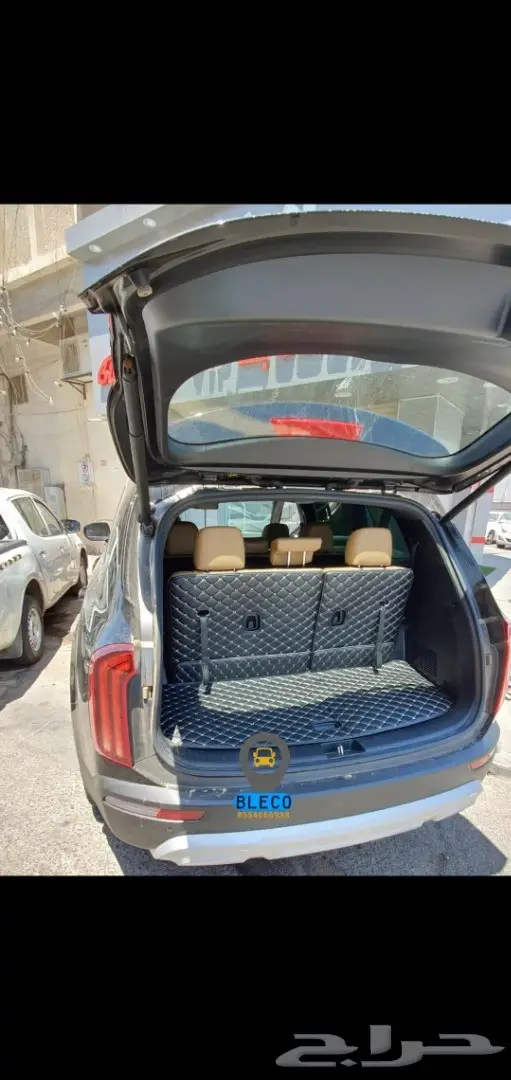 Toyota هايلاندر ارضيات جلد فاخرة 41