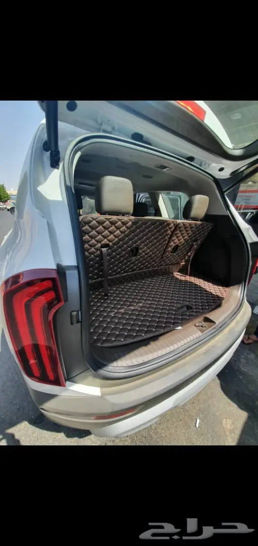 Toyota هايلاندر ارضيات جلد فاخرة 42