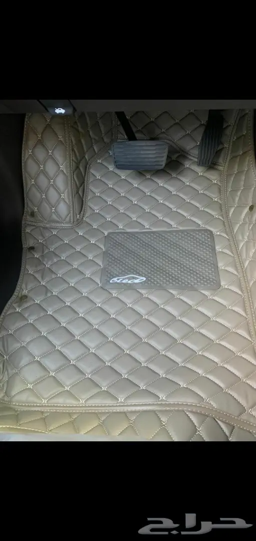 Toyota هايلاندر ارضيات جلد فاخرة 44