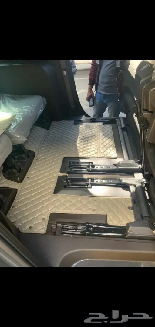 Toyota هايلاندر ارضيات جلد فاخرة 47