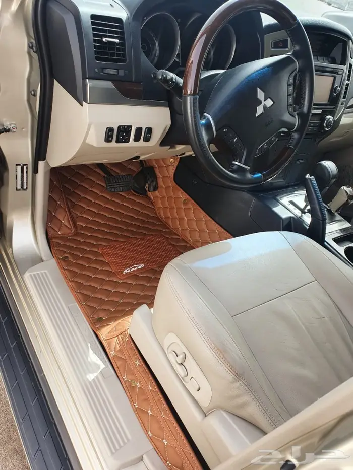 Toyota هايلاندر ارضيات جلد فاخرة 37