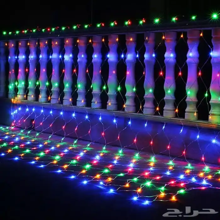 اضاءة شبكة وستارة LED 14