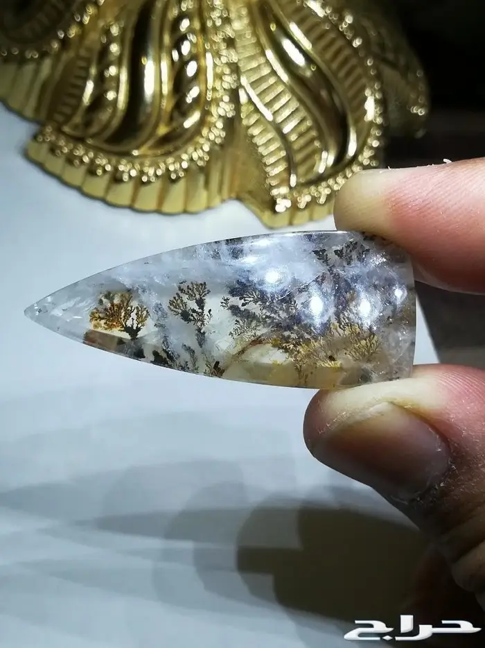 حجر در نجفي شجري طبيعي قطعه نادره 3