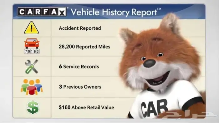 تقرير كارفكس (CARFAX) الرسمي للسيارات (الامريكيه)(والكنديه) 2