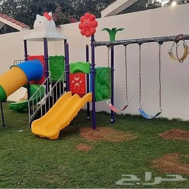 ملاهي ألعاب_خارجية فايبر مراجيح زحاليق 1