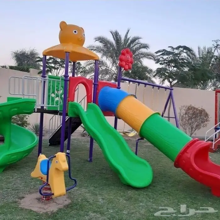 ملاهي ألعاب_خارجية فايبر مراجيح زحاليق 19