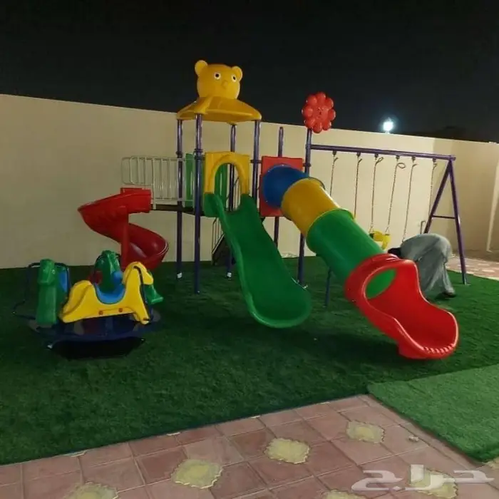 ملاهي ألعاب_خارجية فايبر مراجيح زحاليق 0