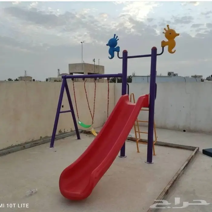 ملاهي ألعاب_خارجية فايبر مراجيح زحاليق 3