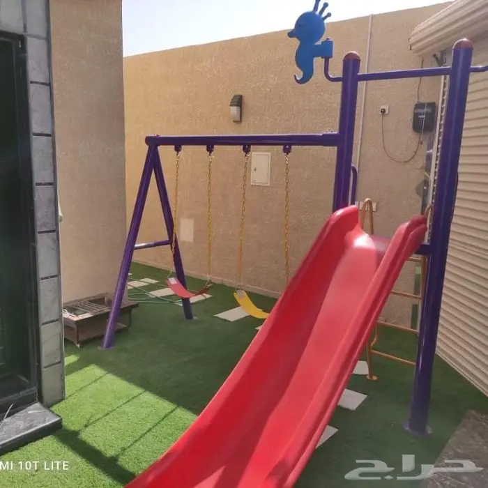 ملاهي ألعاب_خارجية فايبر مراجيح زحاليق 14