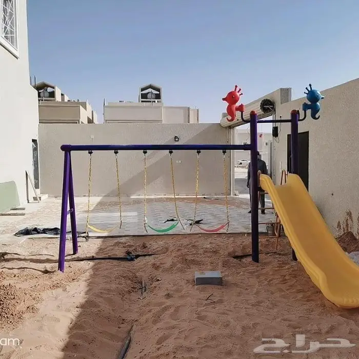 ملاهي ألعاب_خارجية فايبر مراجيح زحاليق 15